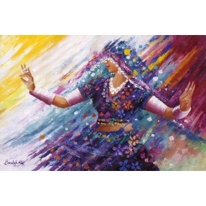 Bandah Ali, 24 x 36 Inch, Acrylic on Canvas, Figurative-Painting, AC-BNA-034